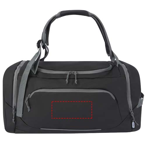 Aqua GRS recycled water resistant duffel backpack 35L
