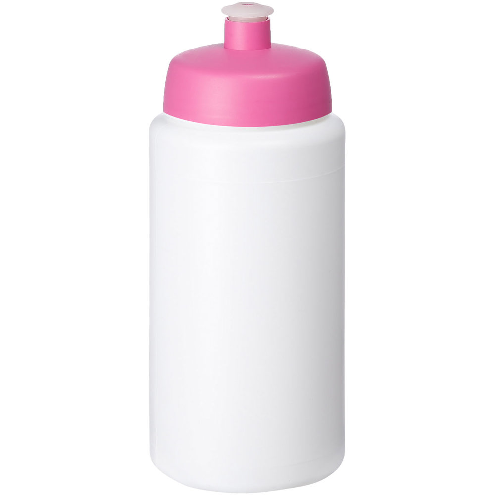 Baseline® Plus grip 500 ml sports lid sport bottle - White, Pink