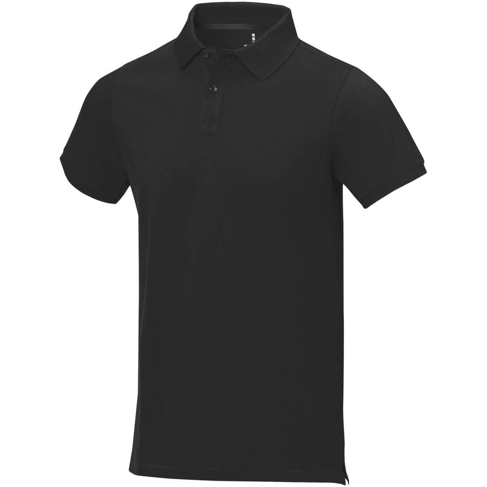 Calgary 200 g/m2 short sleeve men's polo - Black