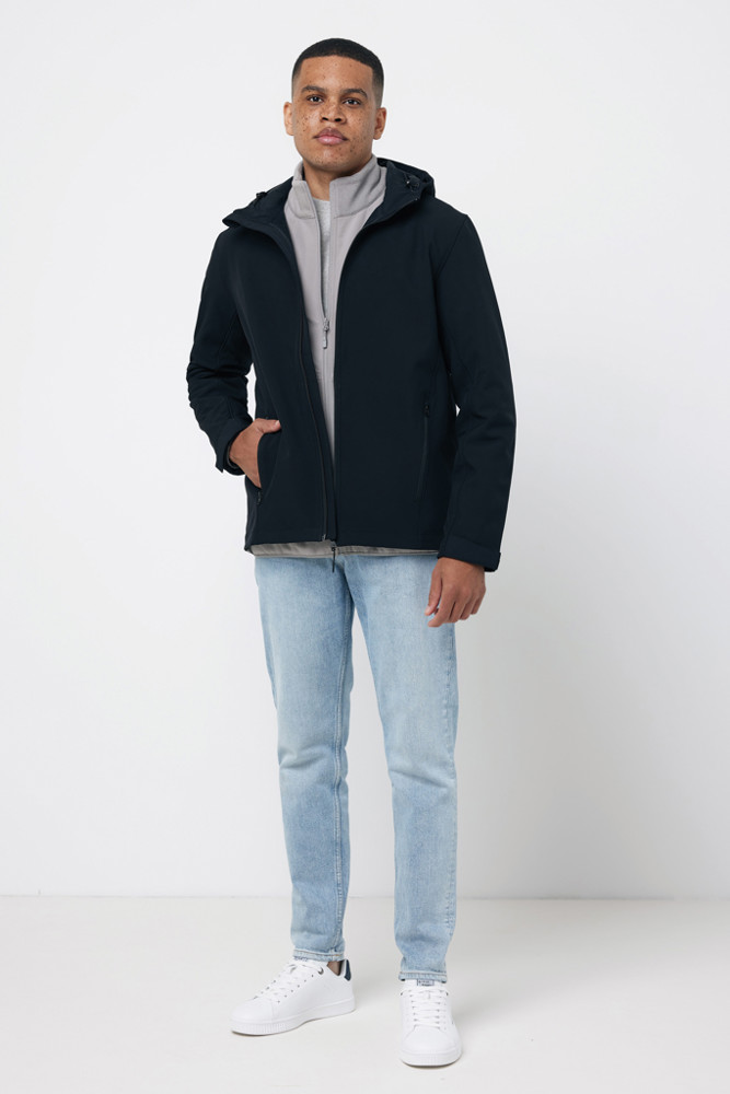IQONIQ Makalu men recycled polyester soft shell jacket