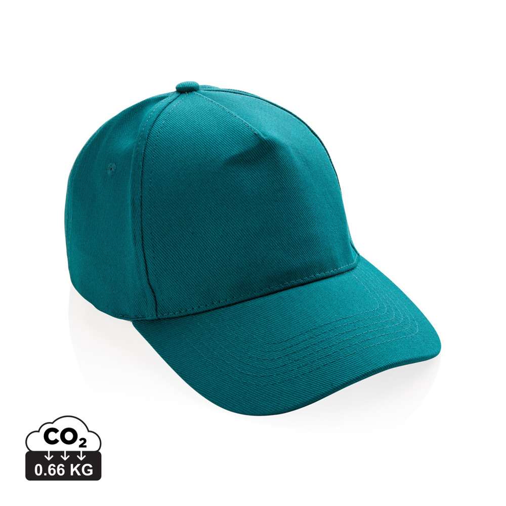 Impact 5panel 280gr Recycled cotton cap with AWARE™ tracer