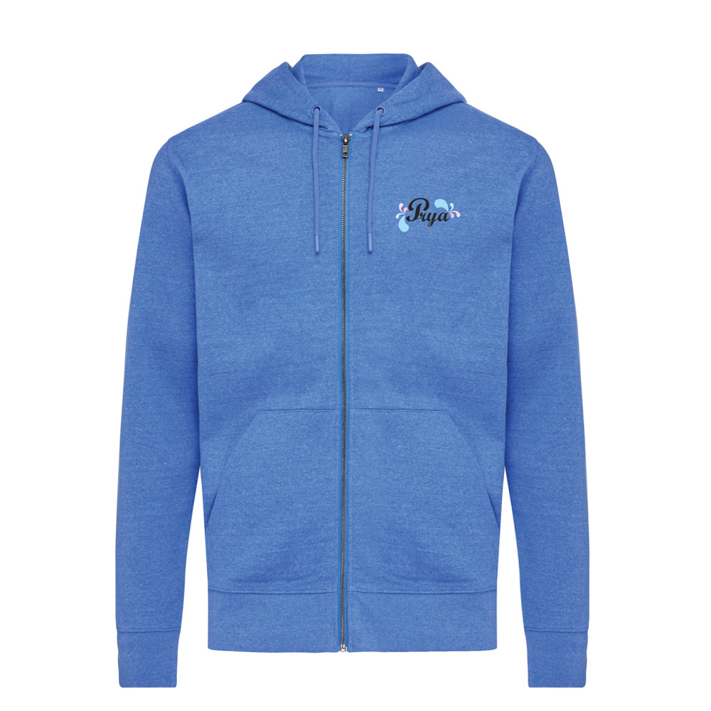 IQONIQ Abisko recycled cotton zip through hoodie