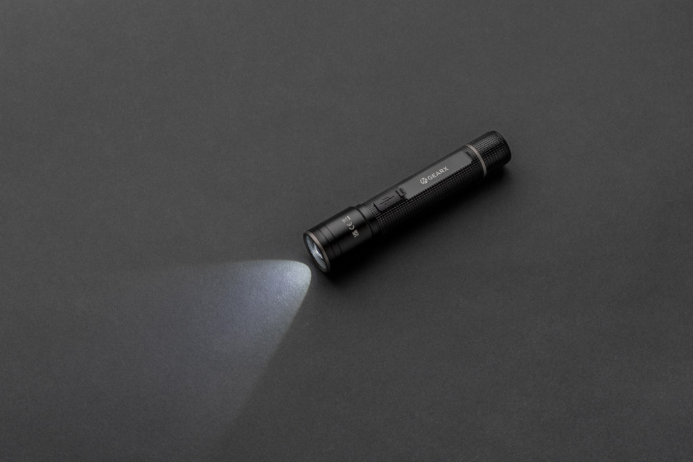 Gear X RCS recycled aluminium USB-rechargeable torch
