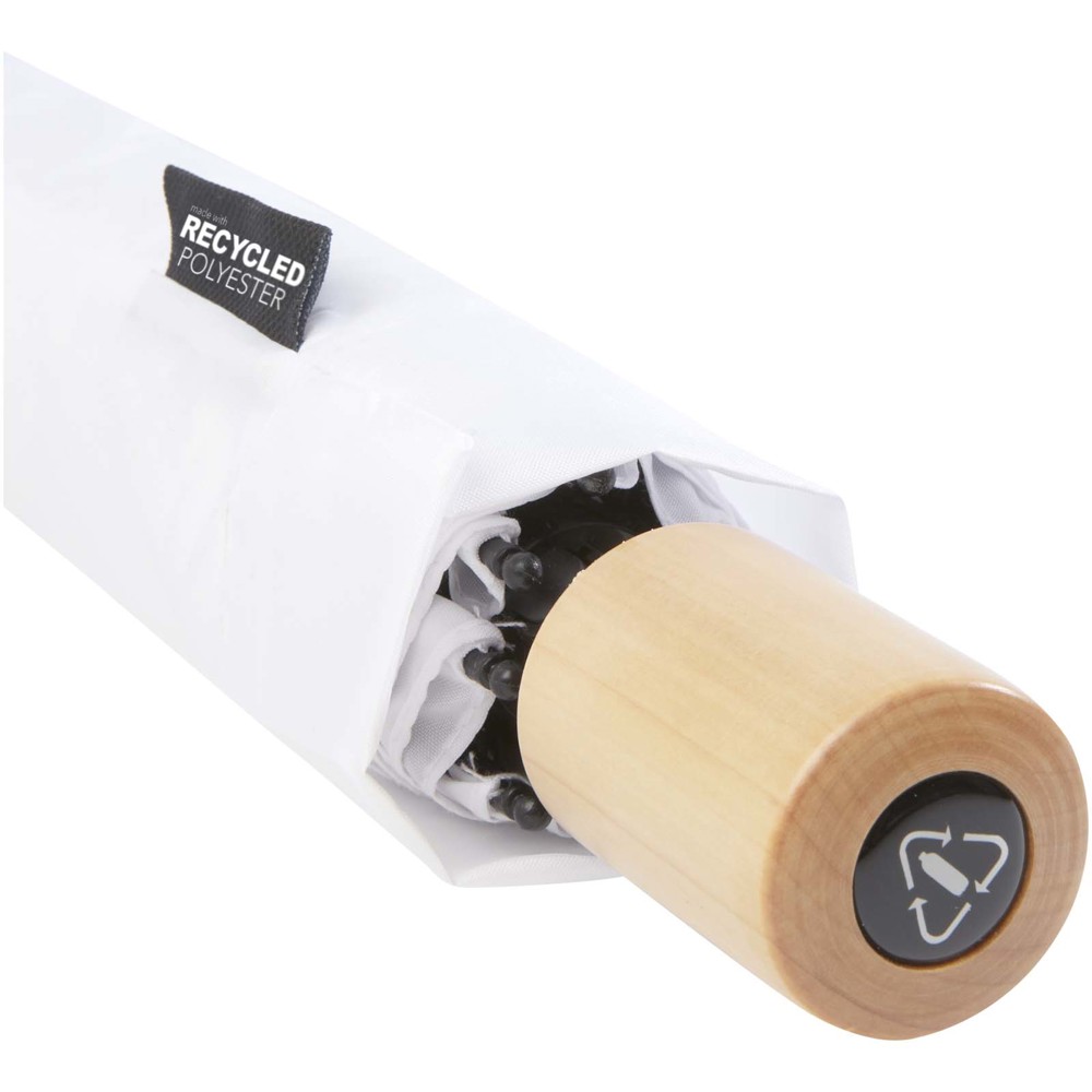 Birgit 21'' foldable windproof recycled PET umbrella