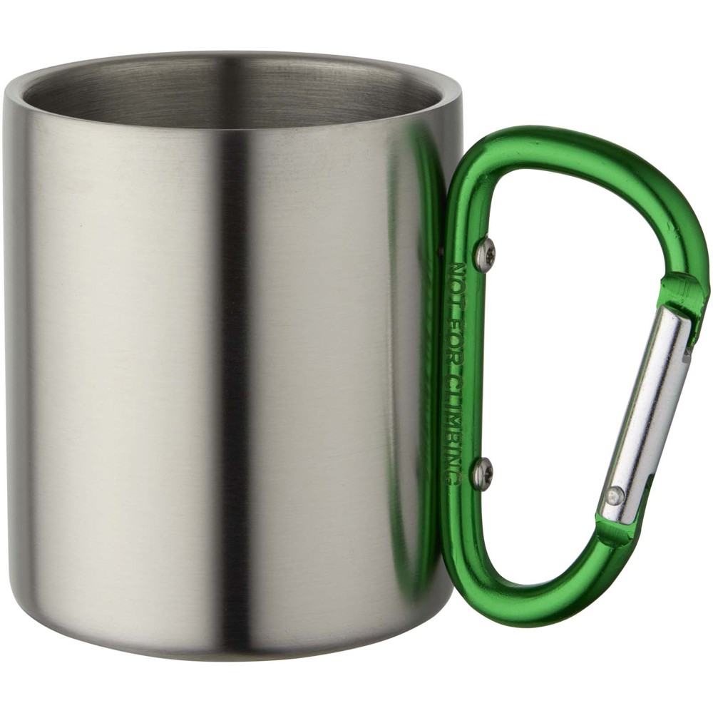 Alps 200 ml insulated mug with carabiner - Green