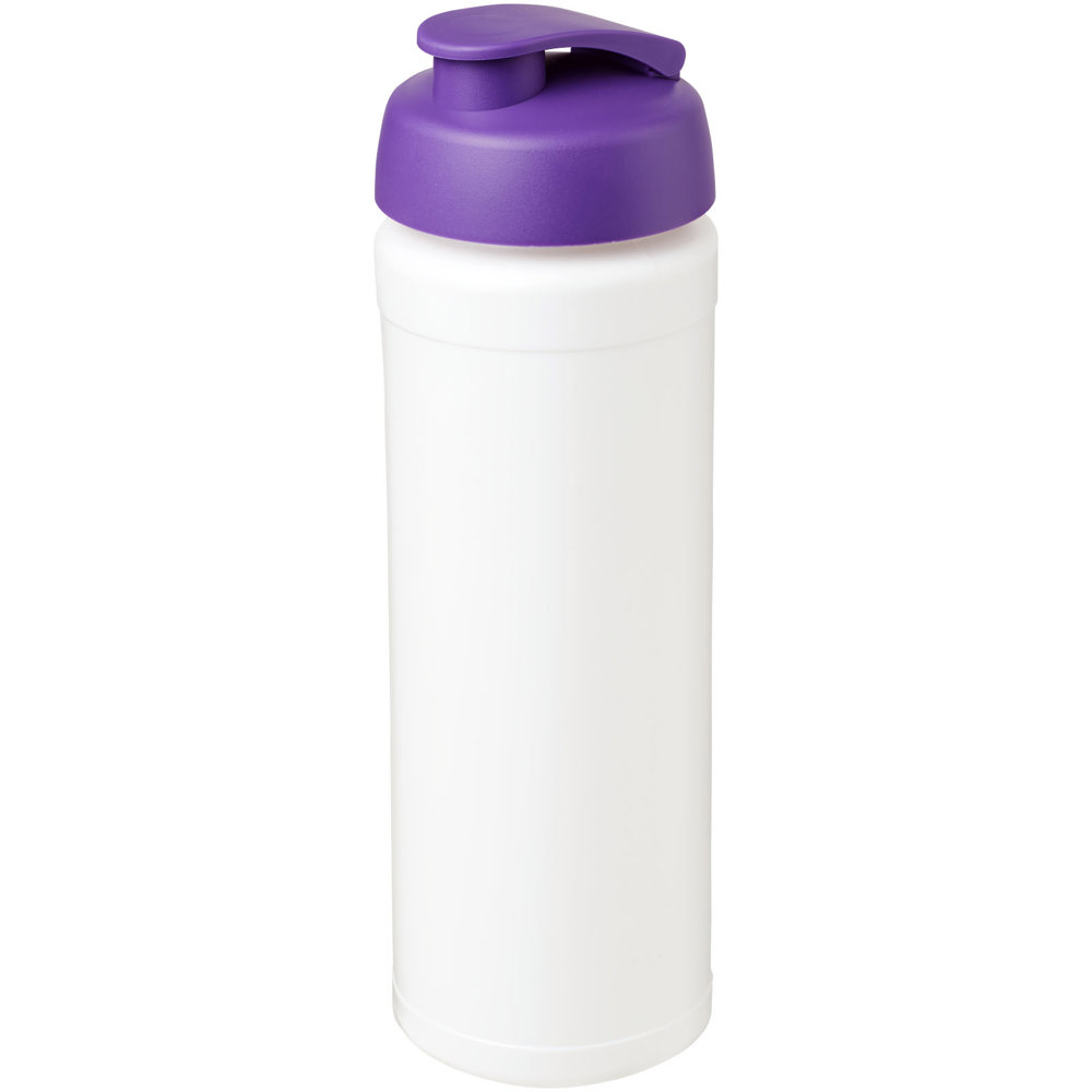 Baseline® Plus grip 750 ml flip lid sport bottle - White, Purple