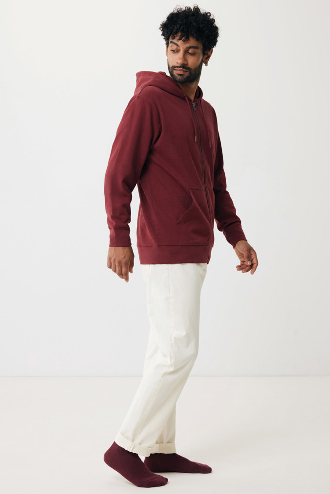 IQONIQ Abisko recycled cotton zip through hoodie