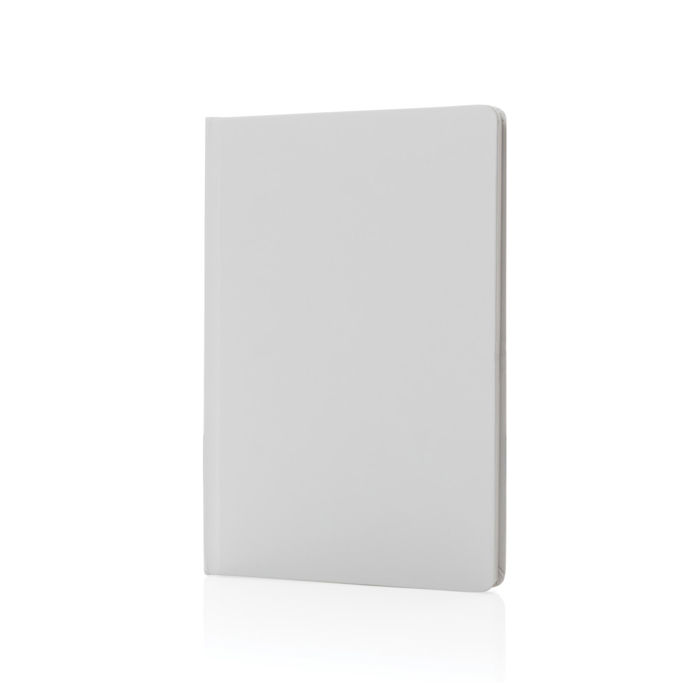 A5 Impact stone paper hardcover notebook - white (± PMS White)