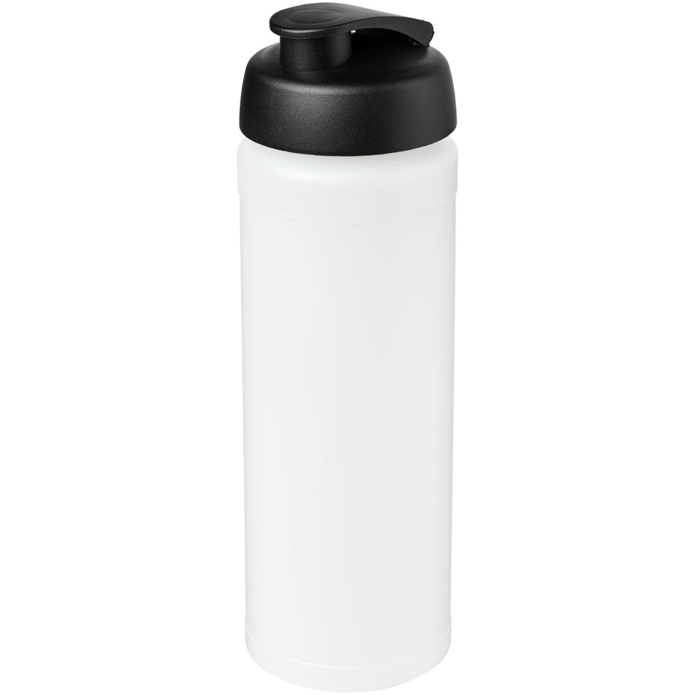 Baseline® Plus grip 750 ml flip lid sport bottle - Transparent, Black