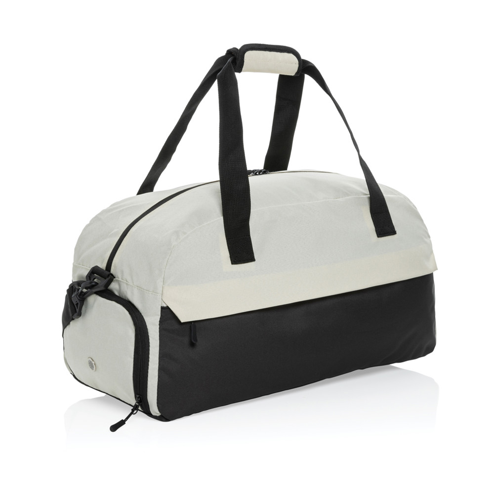 Kazu AWARE™ RPET basic weekend duffel - off white (± PMS 12-0304 TCX)
