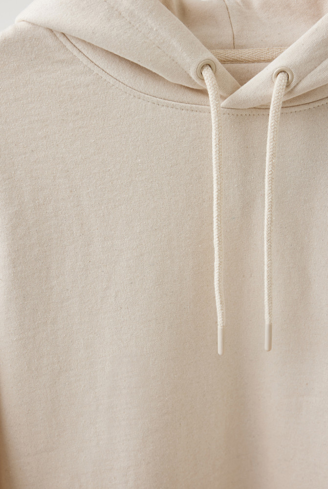 IQONIQ Torres recycled cotton hoodie undyed