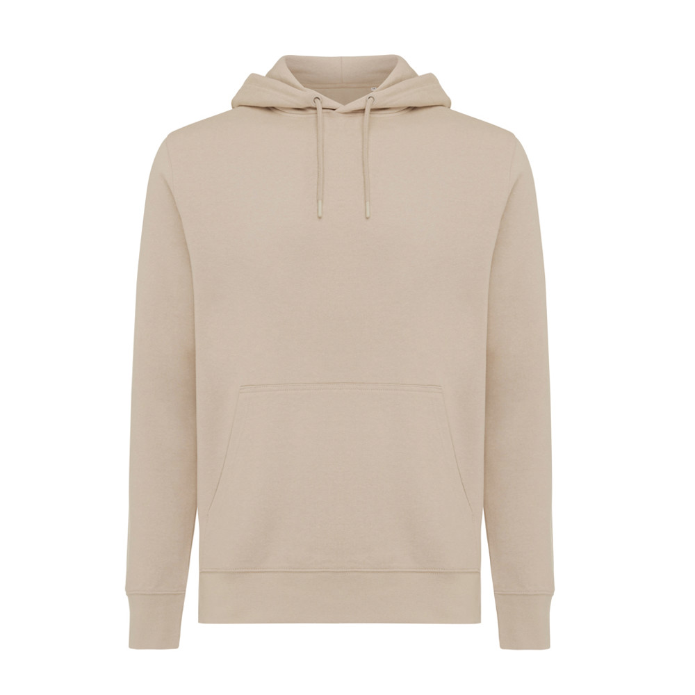 IQONIQ Rila lightweight recycled cotton hoodie - desert (± PMS 14-0708 TCX)