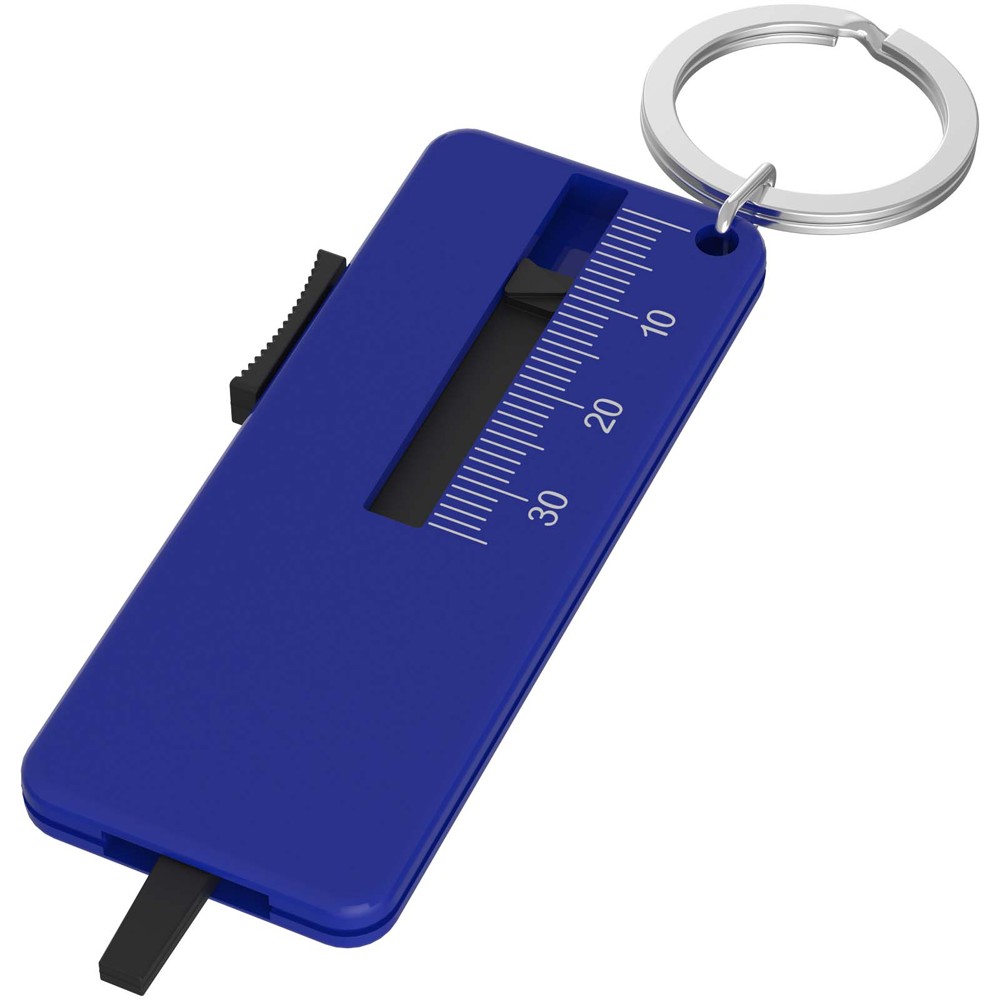 Rove recycled tyre tread check keychain - Blue