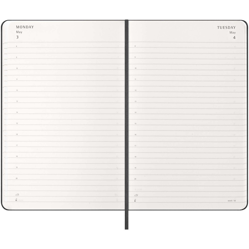 Moleskine hard cover 12 month L daily planner