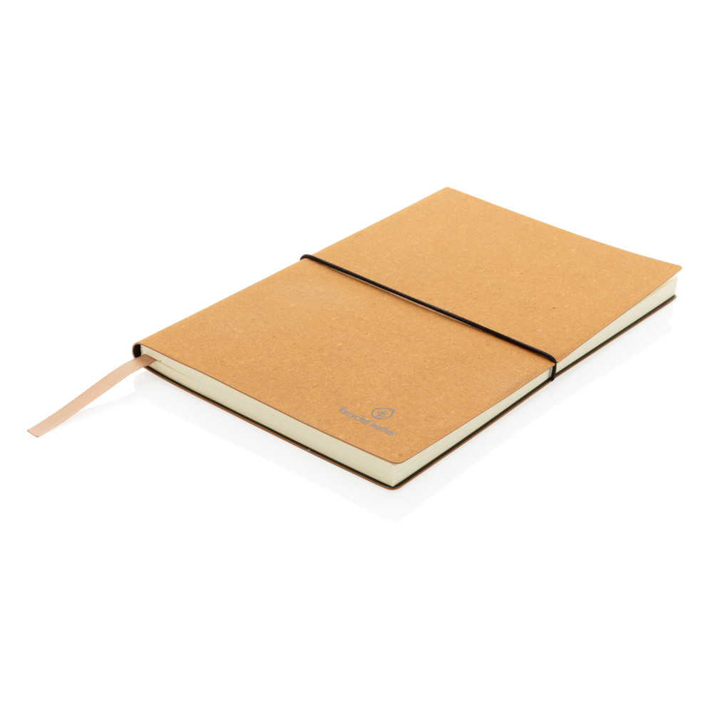 A5 GRS recycled leather notebook