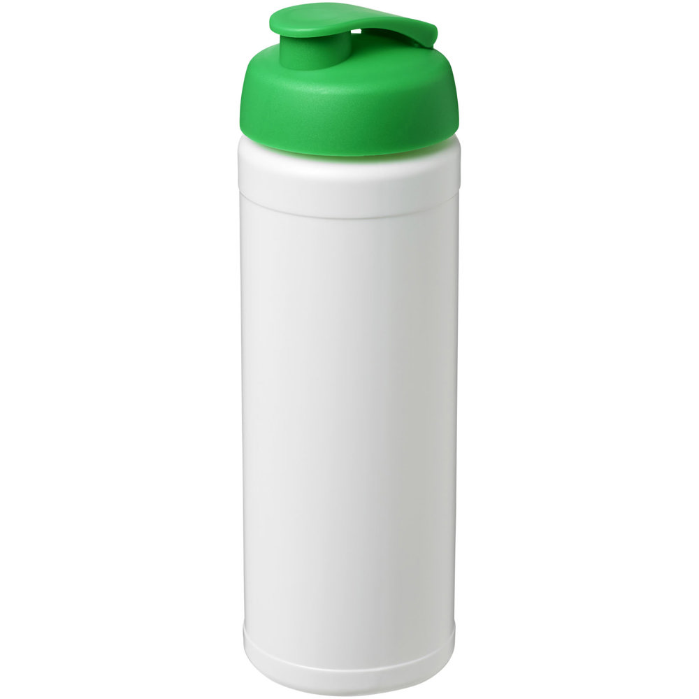 Baseline® Plus 750 ml flip lid sport bottle - White, Green