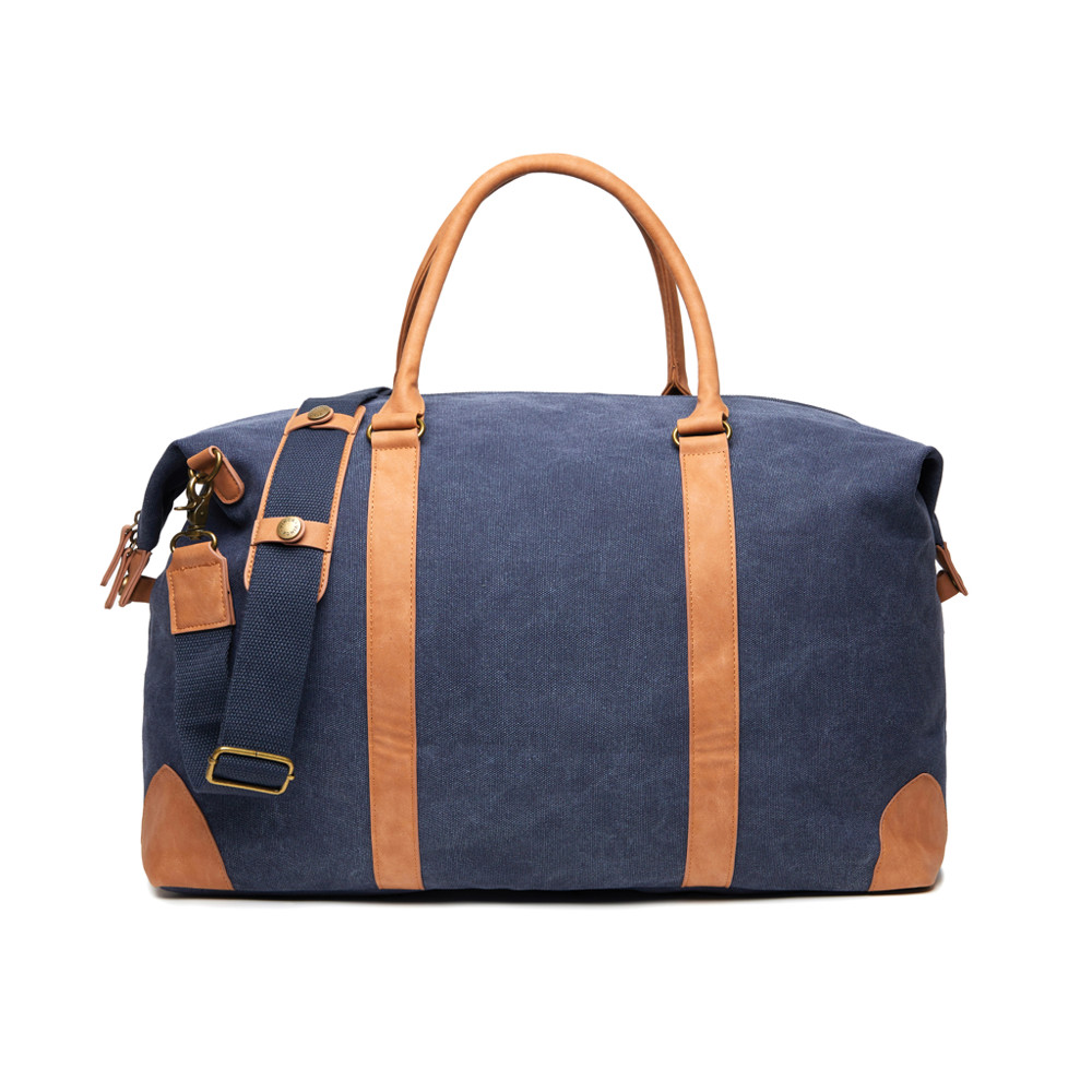 VINGA Bosler RCS recycled canvas duffelbag - navy (± PMS 2379)