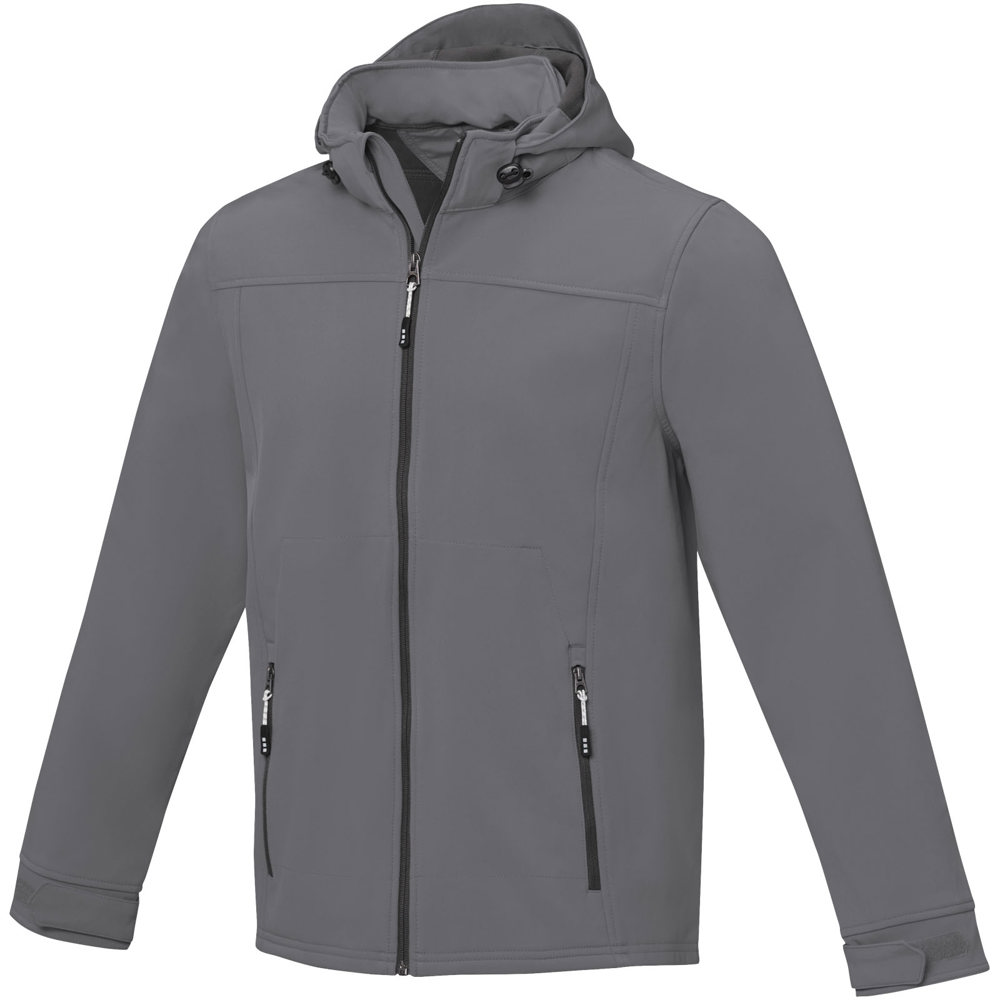 Langley men's softshell jacket - Steel grey