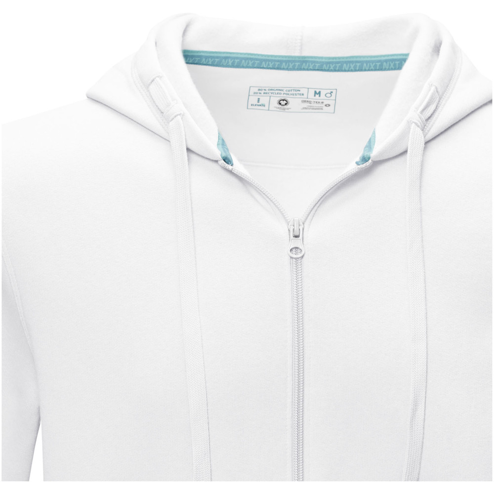 Ruby men’s organic recycled full zip hoodie