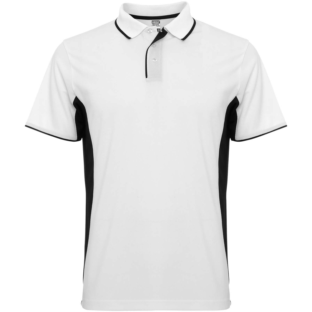 Montmelo 150 g/m² short sleeve unisex sports polo - White, Black