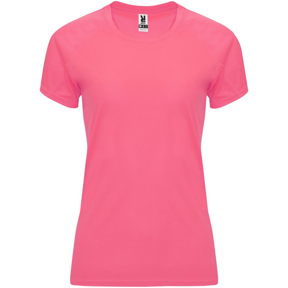 Bahrain 135 g/m2 short sleeve women's sports t-shirt - Fluor Lady Pink