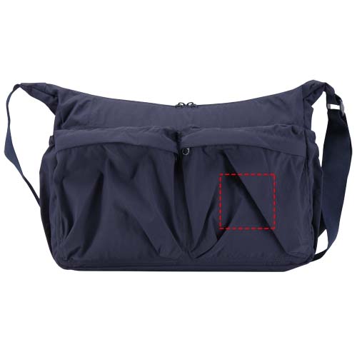 Calli 13" GRS recycled nylon laptop messenger bag
