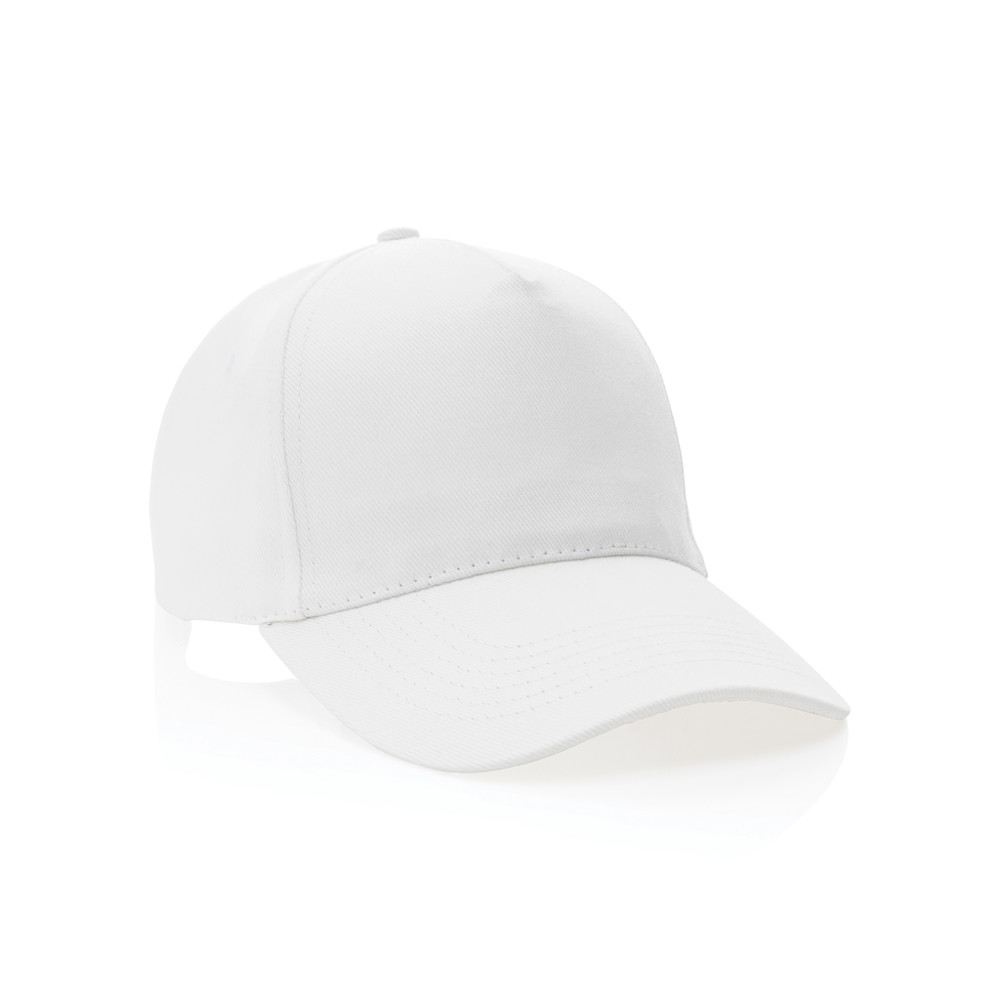 Impact 5panel 280gr Recycled cotton cap with AWARE™ tracer - white (± PMS White)