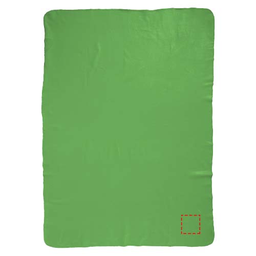 Huggy fleece plaid blanket with carry pouch 150x120 cm