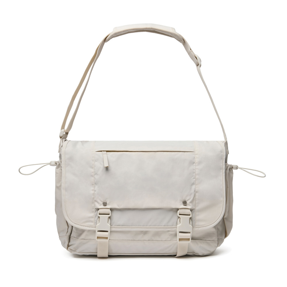 KENTO URBAN RCS recycled nylon 15.6 inch Messenger - beige (± PMS 2330C)