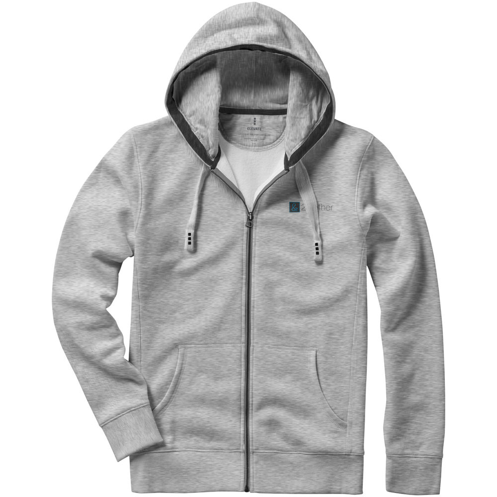 Arora 300 g/m2 unisex full zip hoodie