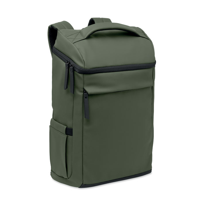 BOULDER - 15" PU laptop backpack - Dark Green