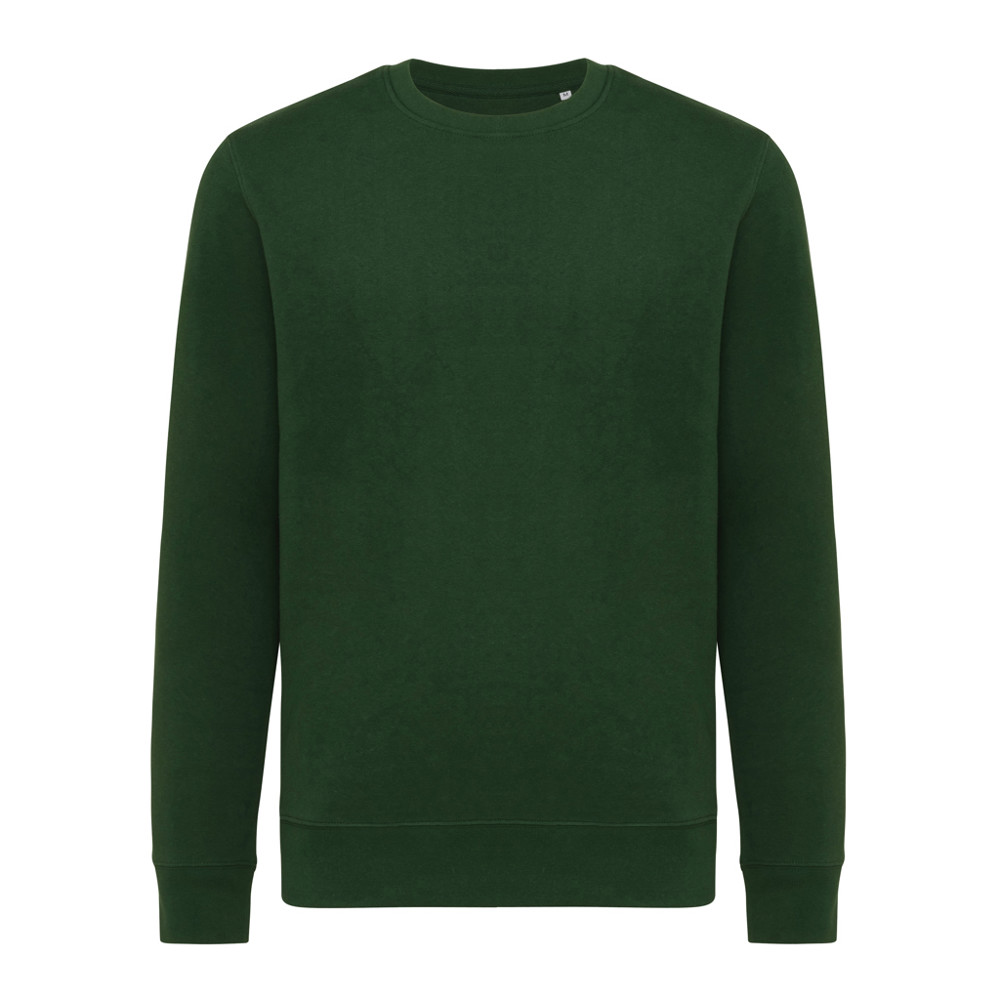 IQONIQ Etosha lightweight recycled cotton crew neck - forest green (± PMS 19-5920TCX)