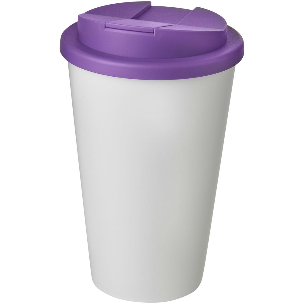 Americano® 350 ml tumbler with spill-proof lid - White, Purple