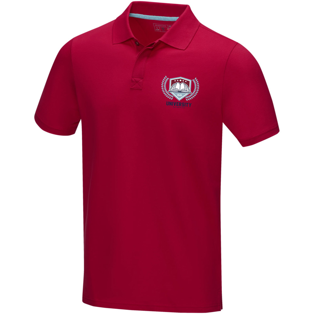 Graphite short sleeve men’s organic polo