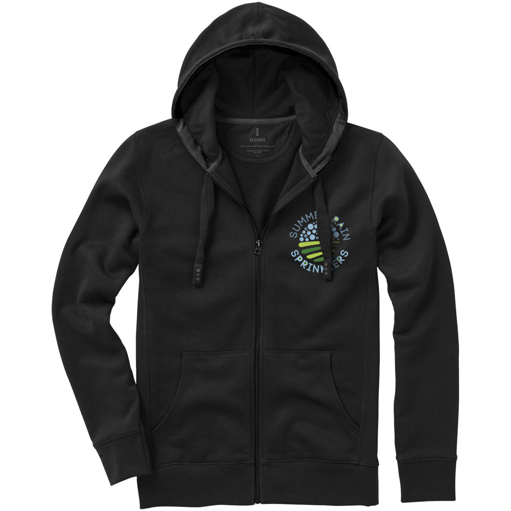 Arora 300 g/m2 unisex full zip hoodie