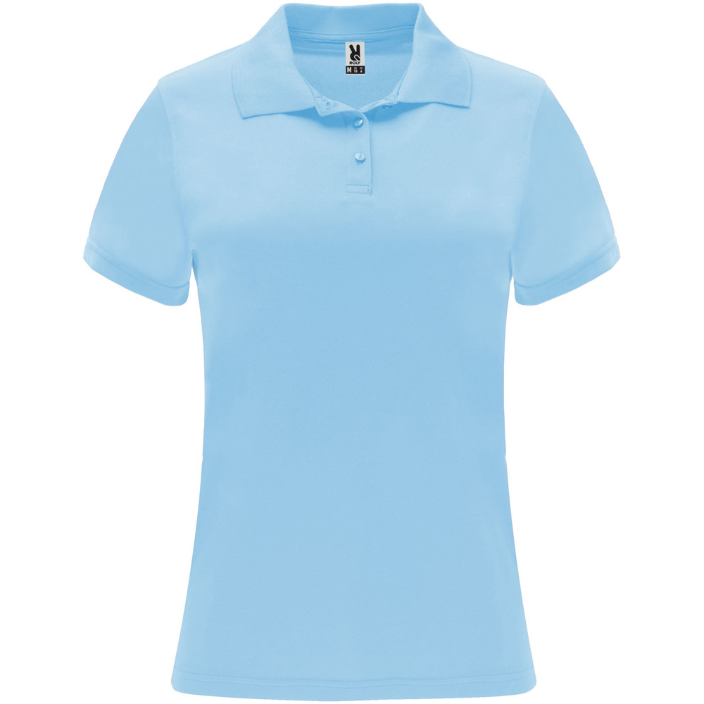 Monzha 150 g/m² short sleeve women's sports polo - Sky blue