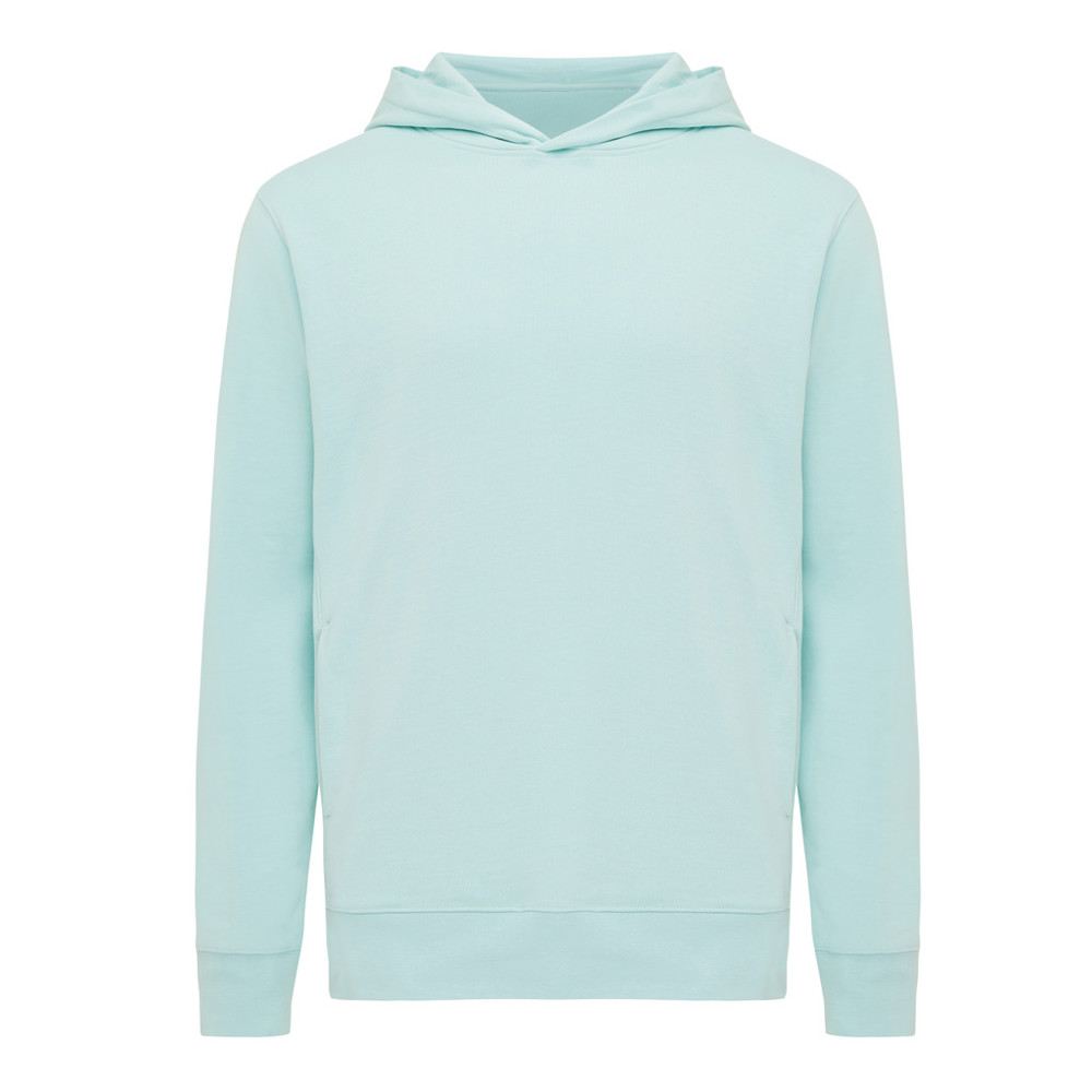 IQONIQ Yengo recycled cotton hoodie with sidepockets - crushed mint (± PMS 12-5410 TCX)