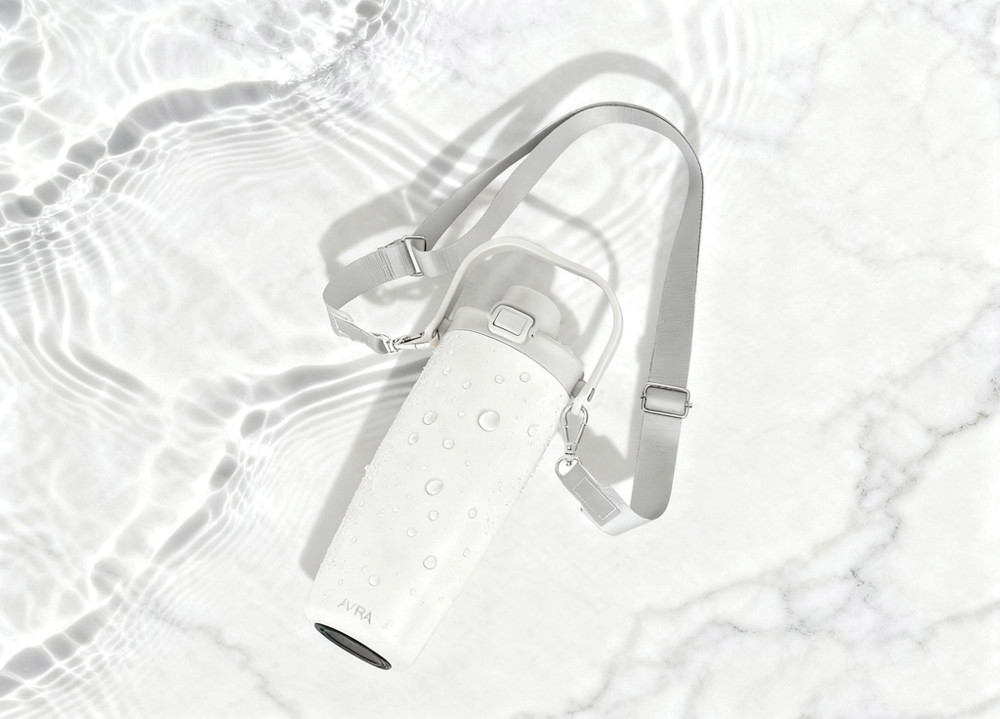 Avira Ayala RCS re-steel duosip lockable crossbody tumbler