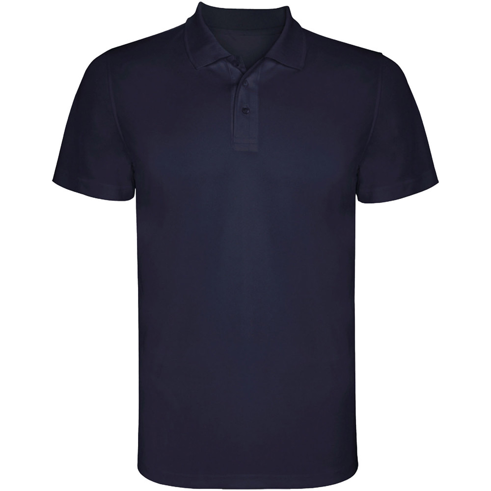 Monzha 150 g/m² short sleeve men's sports polo - Navy Blue