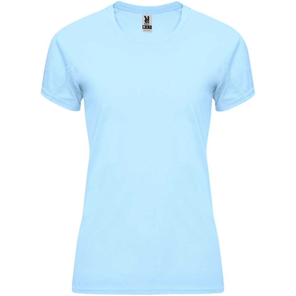 Bahrain 135 g/m2 short sleeve women's sports t-shirt - Sky blue