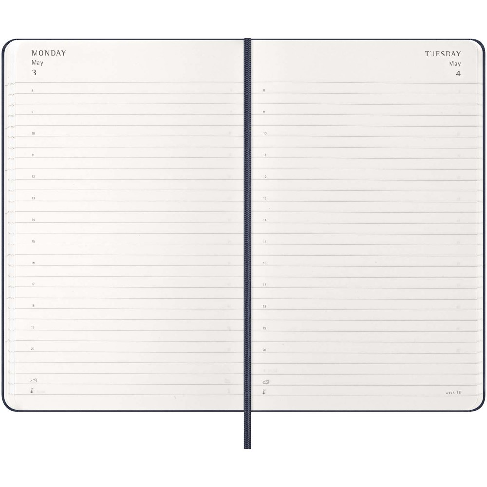 Moleskine hard cover 12 month L daily planner