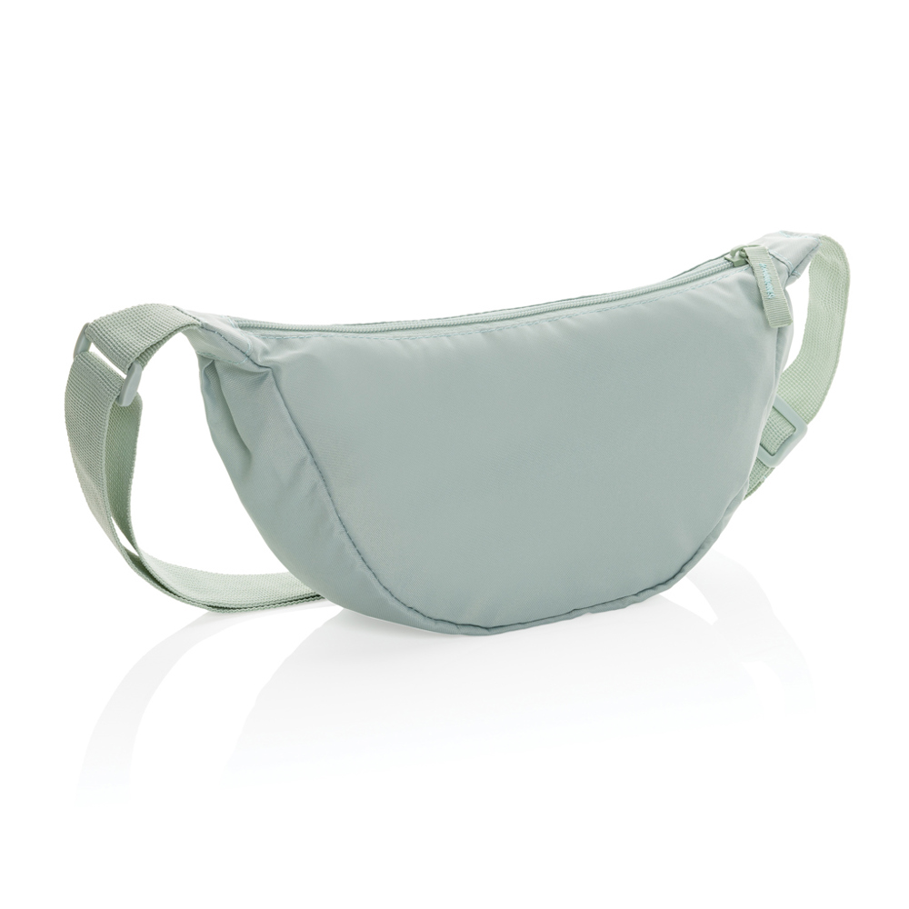 Crescent AWARE™ RPET half moon sling bag - iceberg green (± PMS 15-5205 TCX)