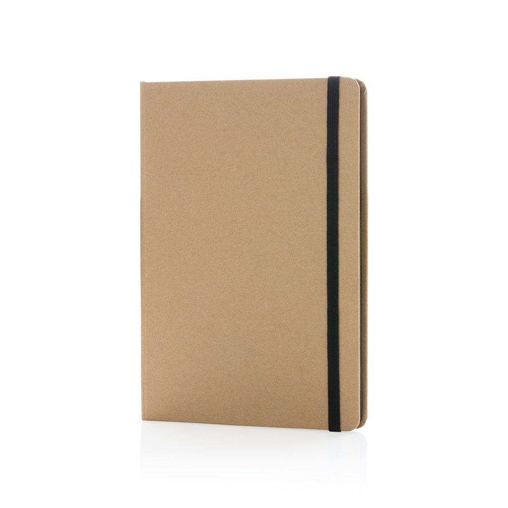 A5 kraft notebook - black (± PMS Black)