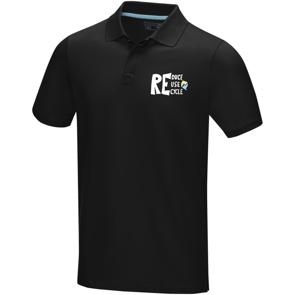 Graphite short sleeve men’s organic polo