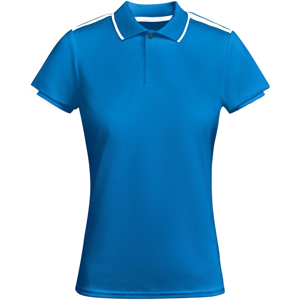 Tamil 150 g/m² short sleeve women's sports polo - Royal blue, White