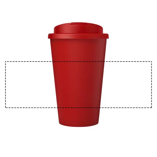 Americano® Eco 350 ml recycled tumbler with spill-proof lid