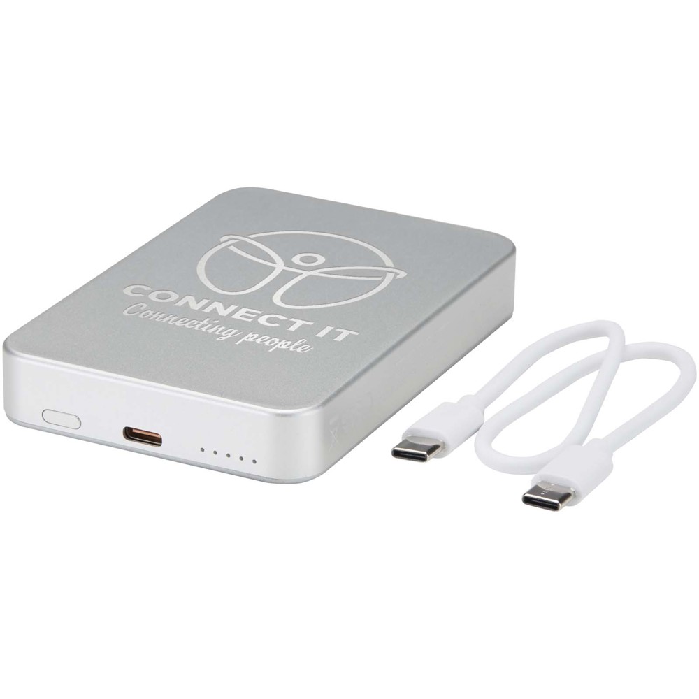 Avis 10.000 mAh RCS recycled aluminium magnetic power bank 