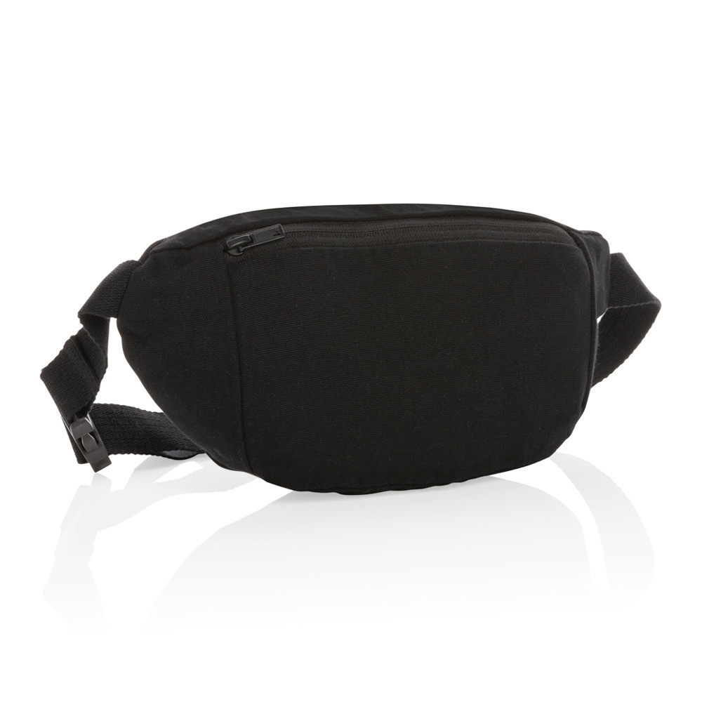 Impact AWARE™ 285gsm rcanvas hip bag undyed - black (± PMS Black)