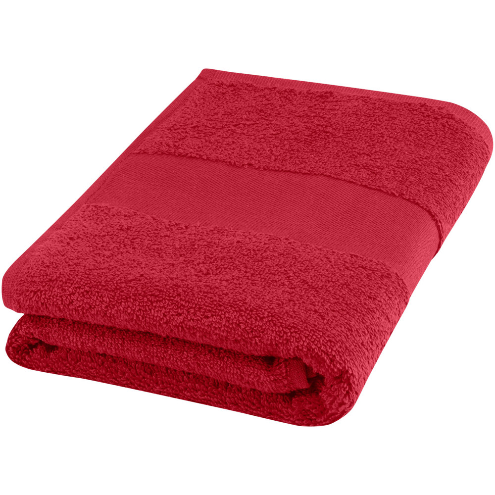 Charlotte 450 g/m² cotton towel 50x100 cm - Red