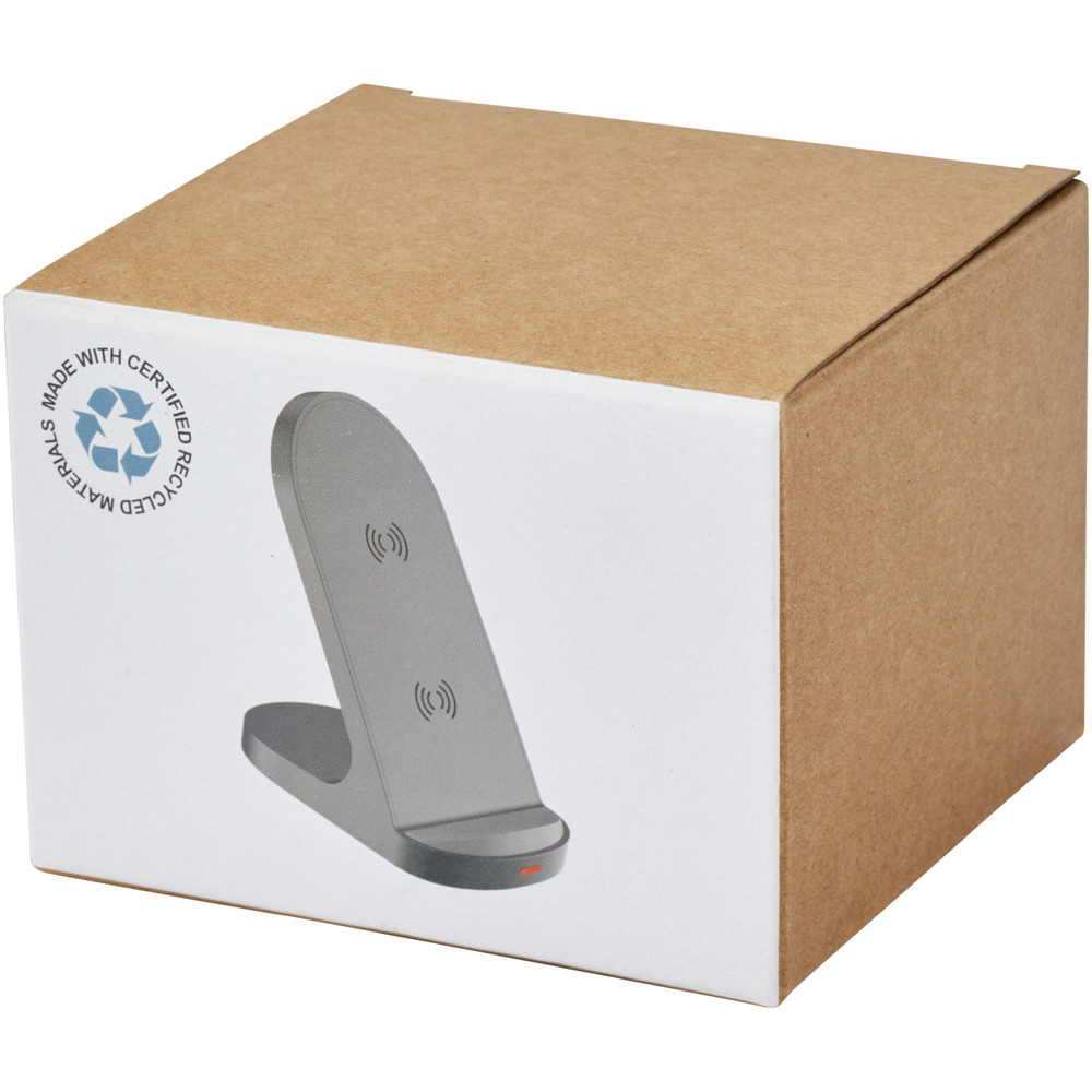 Loop 15W dual coil recycled plastic wireless charging stand